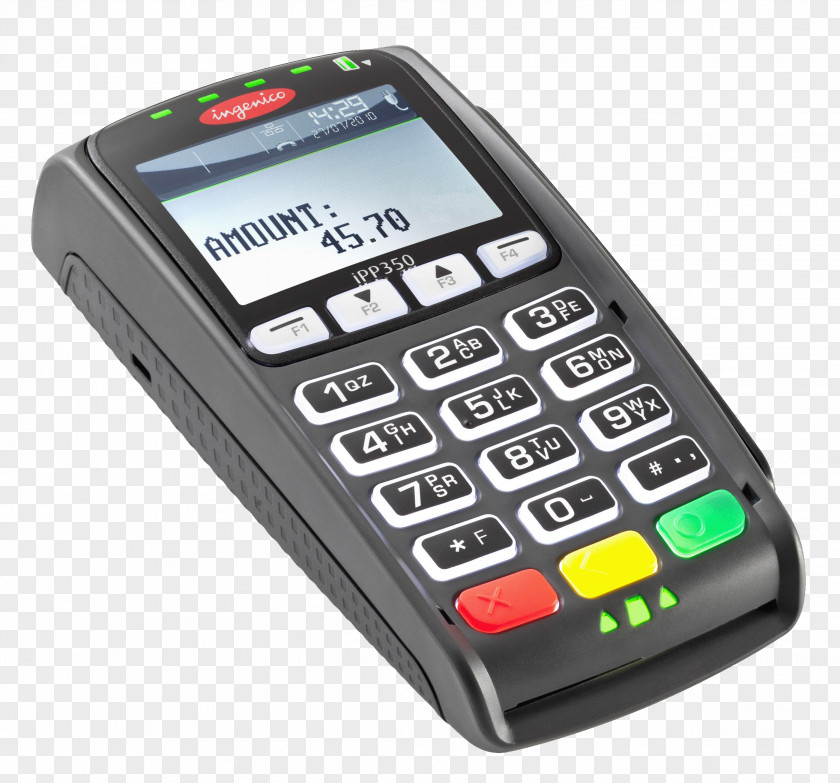 Credit Card PIN Pad EMV Point Of Sale Payment Terminal Ingenico PNG