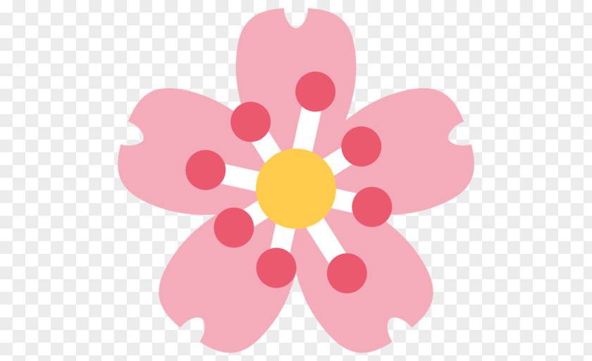 Flor Cherry Blossom Emoji Yoshino Hanami PNG