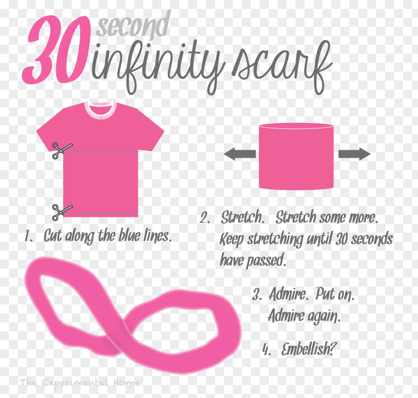 Infinity Scarf Tutorial T-shirt Clip Art Logo PNG