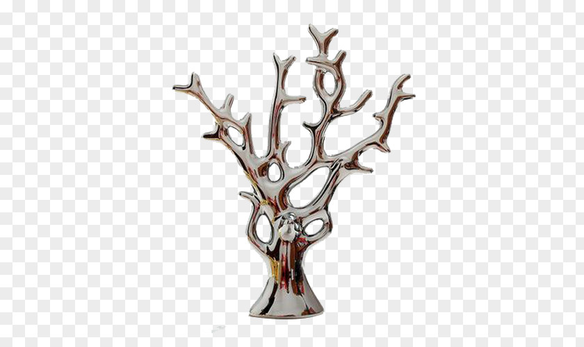 Pachira Silver Ceramic Handicraft Gift Decorative Arts PNG