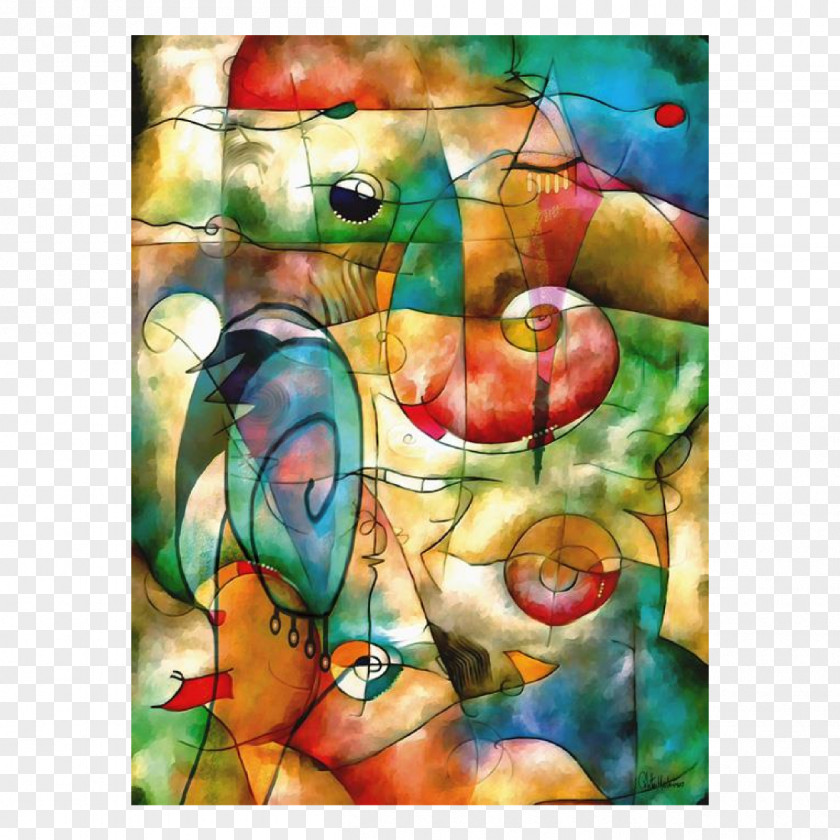 Painting Watercolor Modern Art Abstract PNG