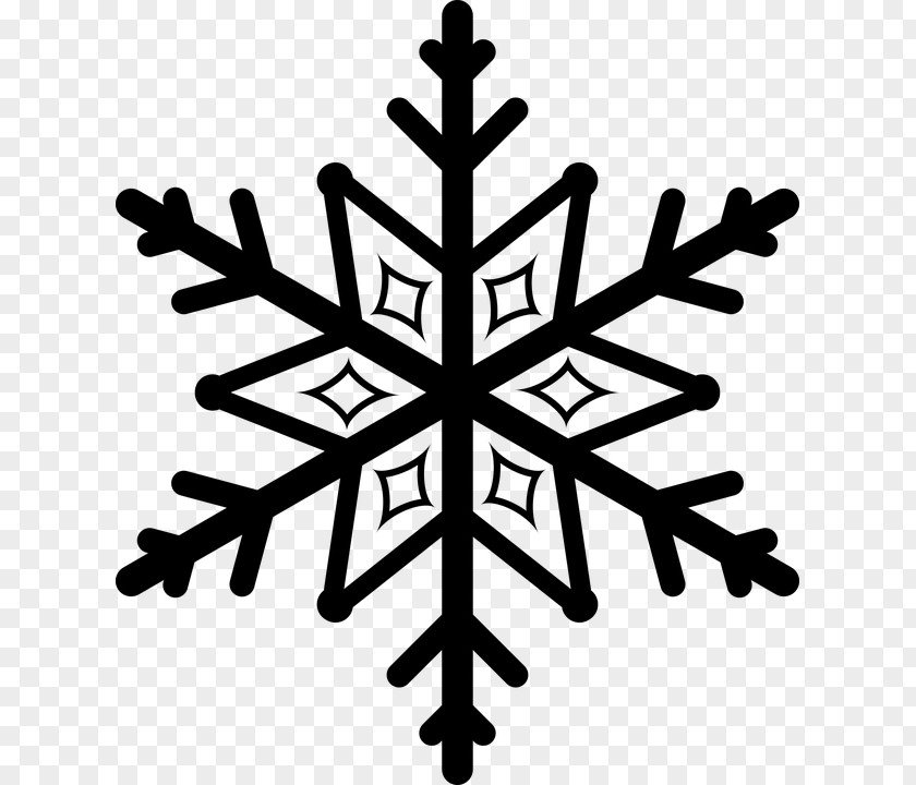 Snowflake Winter Clip Art Vector Graphics Silhouette PNG