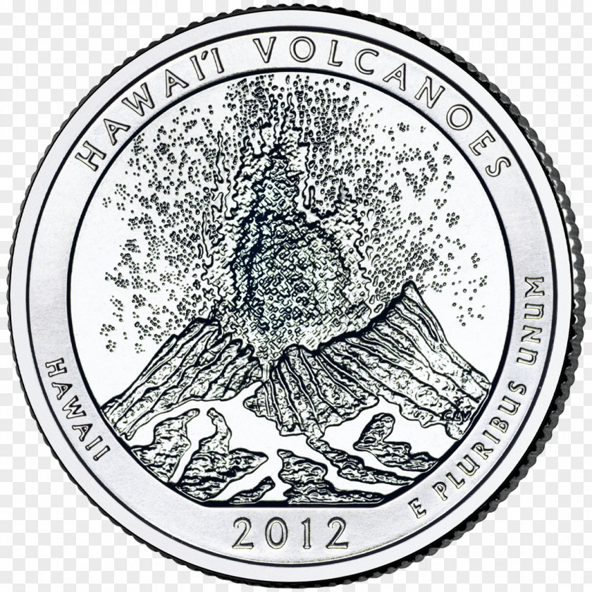 Coin Search & Save: National Park Quarters Hawaii Volcanoes United States Mint PNG