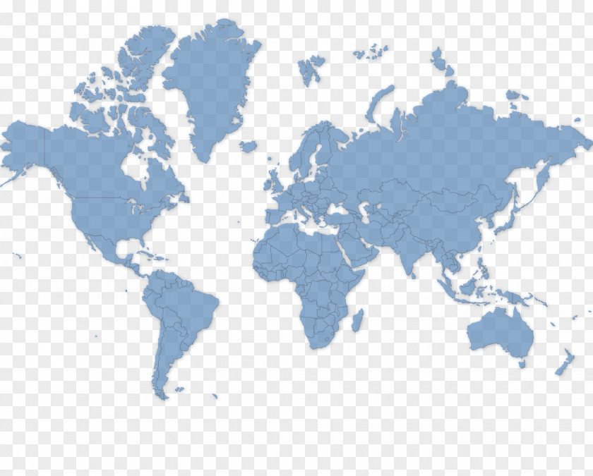 Hydrosphere World Map Globe Stencil PNG