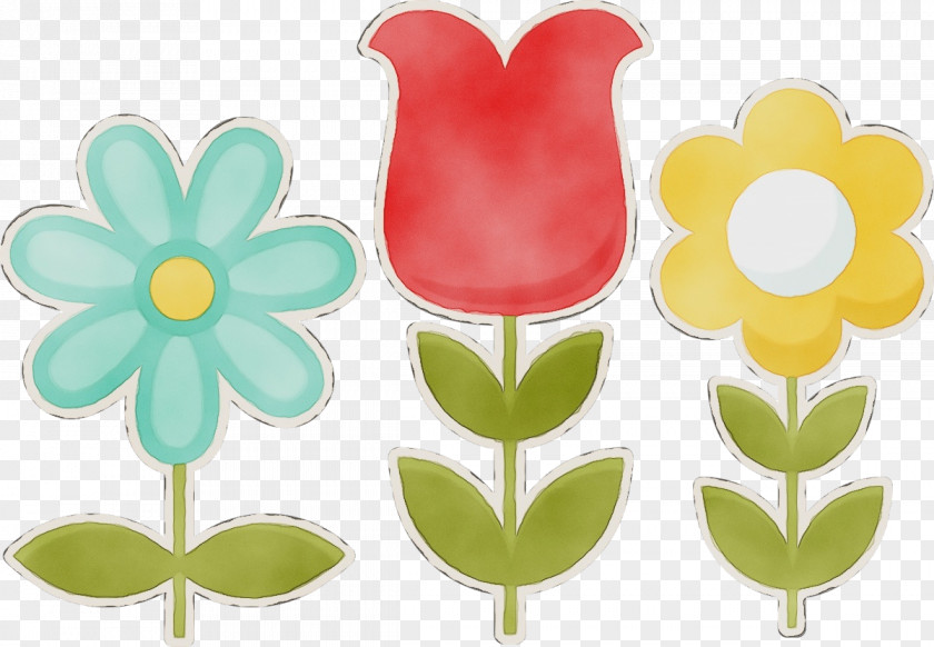 Plant Symbol Watercolor Flower Background PNG