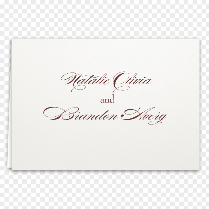 Thank You Card Calligraphy Font PNG