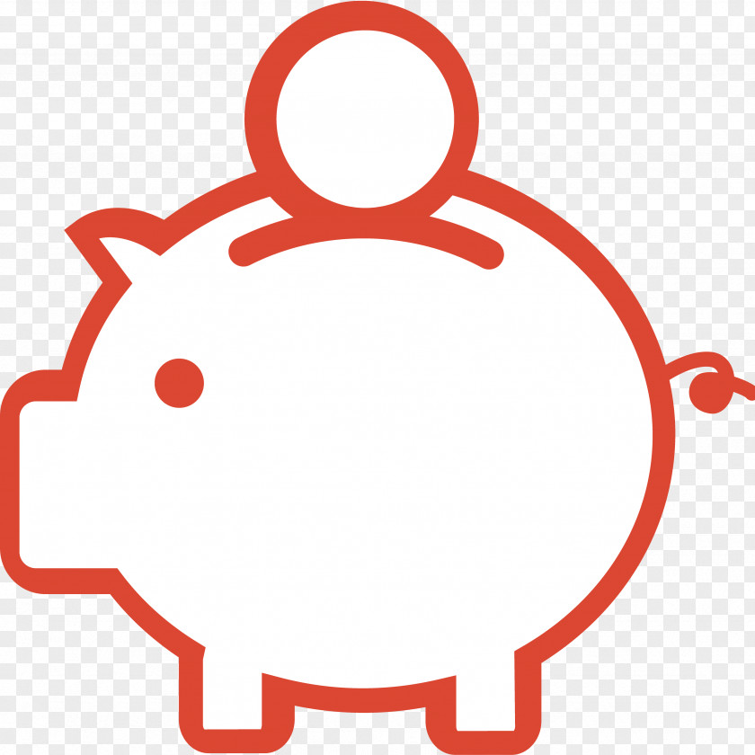 Bank Piggy Saving Money Coin PNG