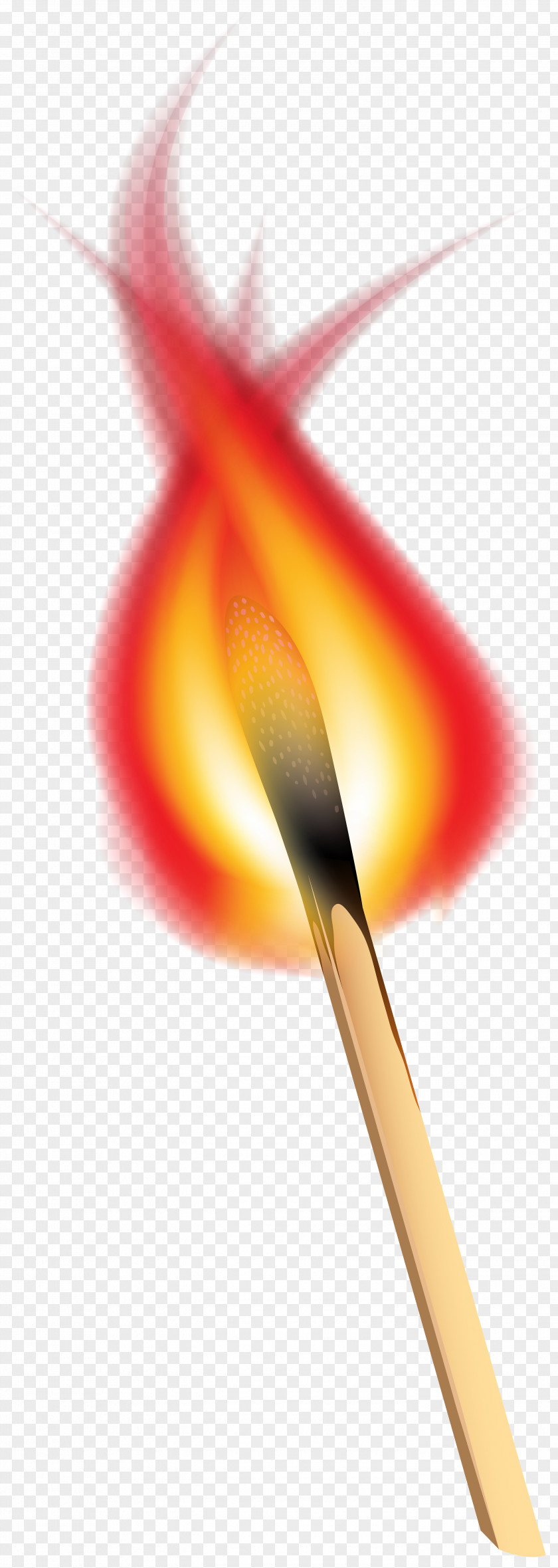 Burning Match Clip Art Image Red Graphics Close-up Petal PNG