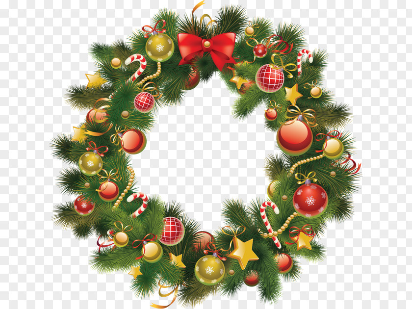 Christmas Wreath Holiday Clip Art PNG
