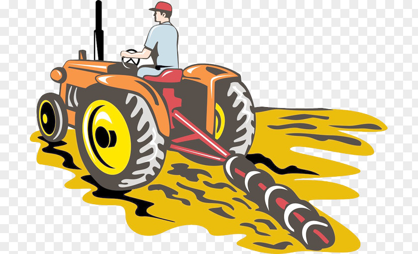 The Farmer Drove Tractor Back John Deere Plough Agriculture Clip Art PNG