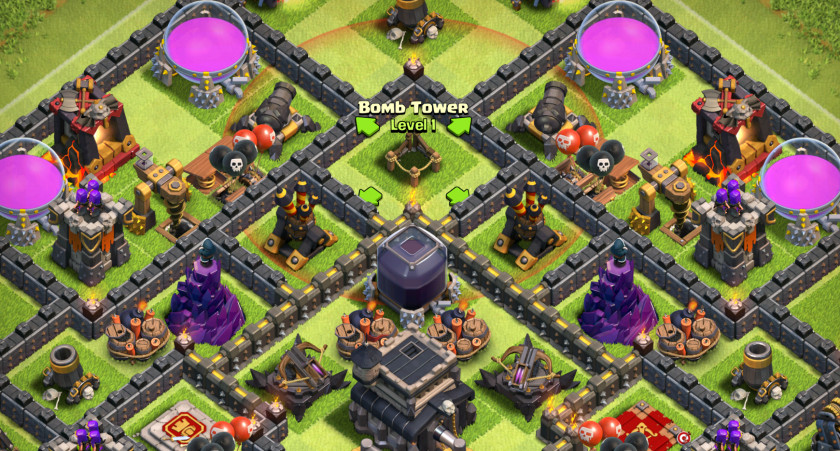 Clash Of Clans Video Game Bomb Tower PNG