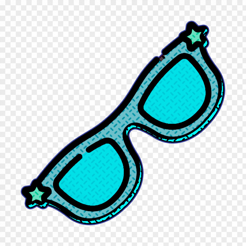 Diving Equipment Sunglasses Icon Fashion Tropical PNG
