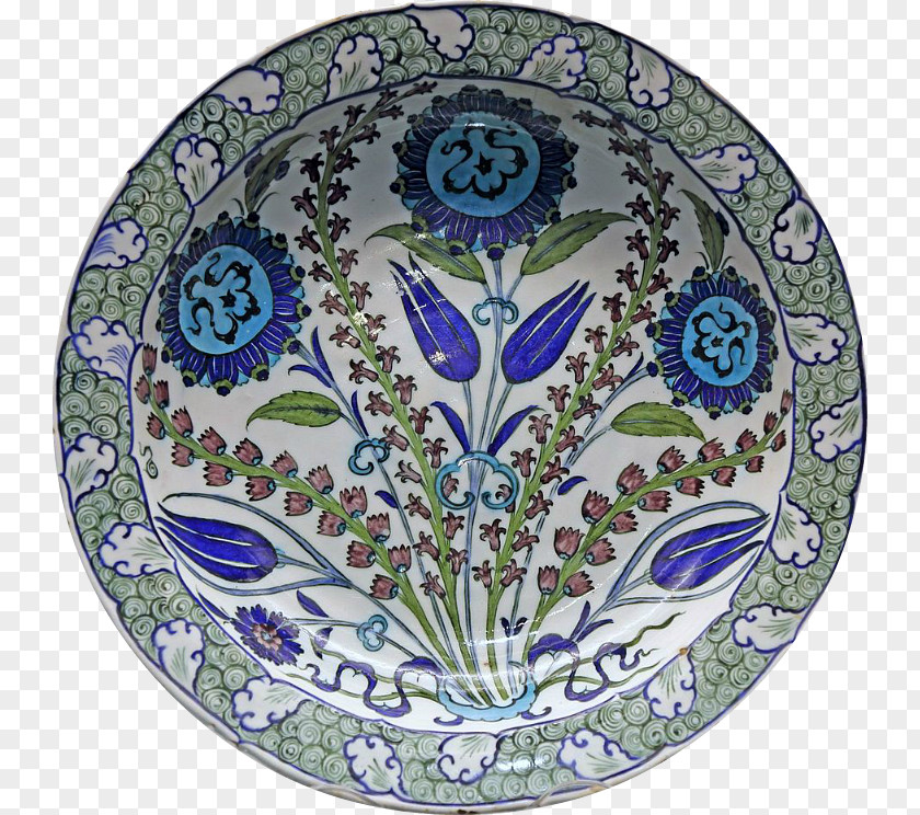 Plate İznik Pottery Islamic PNG