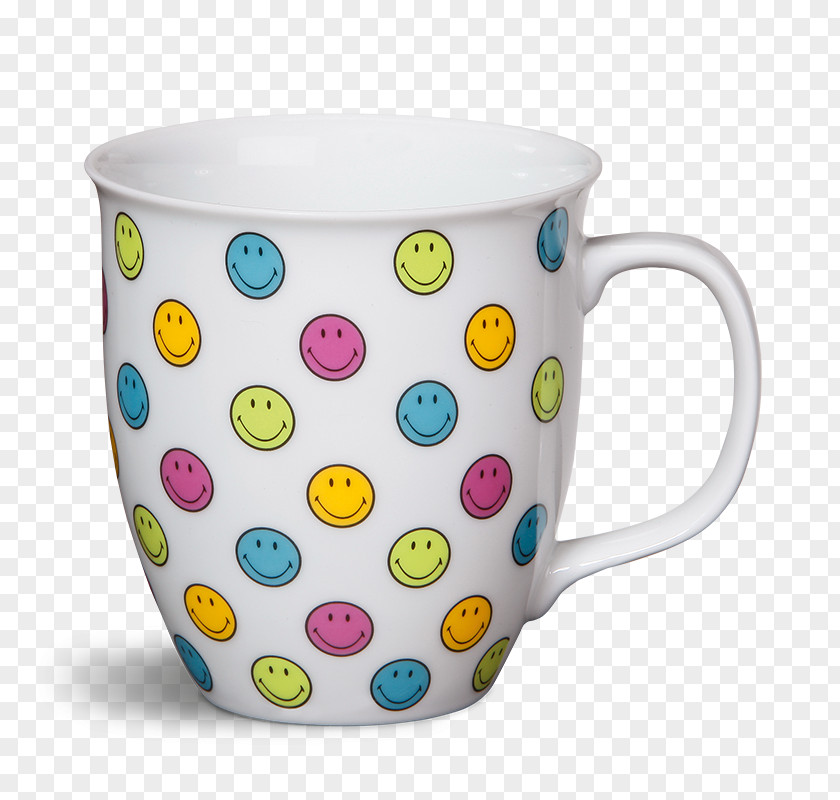 Smiling Mug Coffee Cup Ceramic Porcelain Smiley PNG