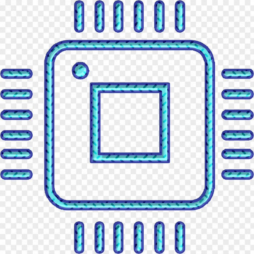 Technology Icon Microchip Computer Microprocessor PNG