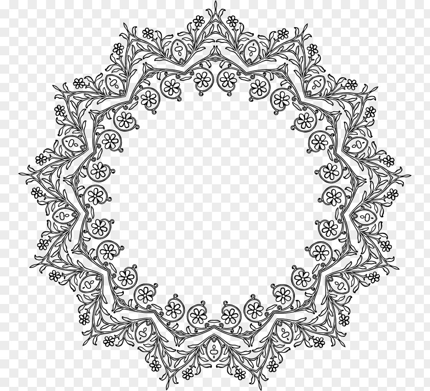 Design Borders And Frames Floral Clip Art PNG