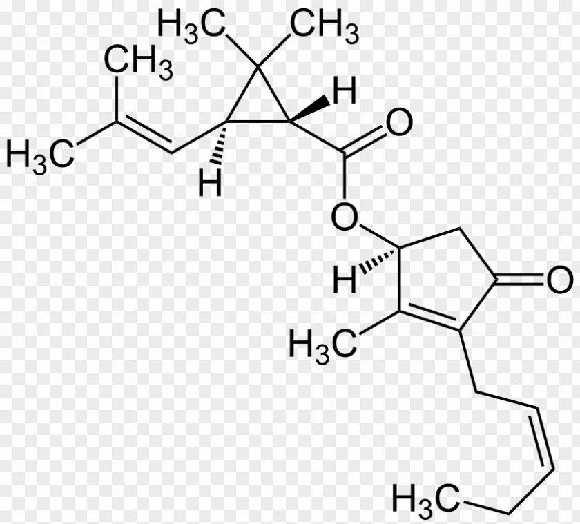 Jas Ocimene Pyrethrin II Structural Formula PNG