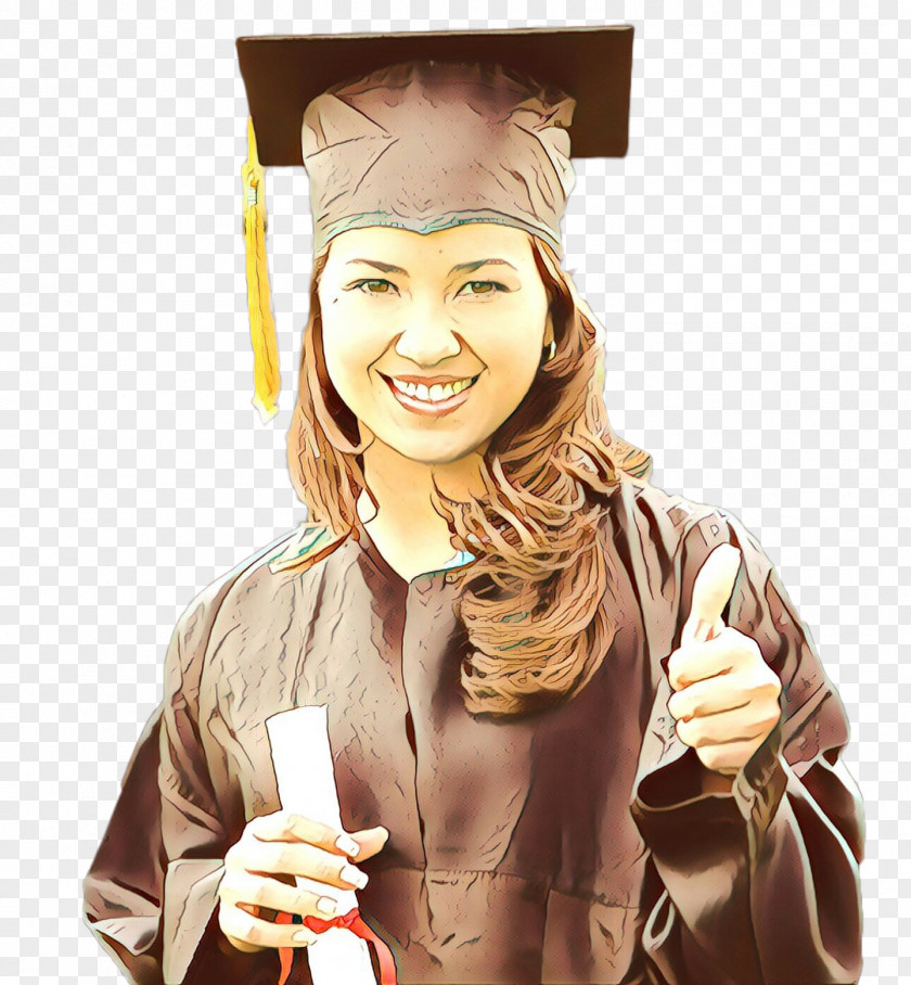 Academician Square Academic Cap Neck PNG