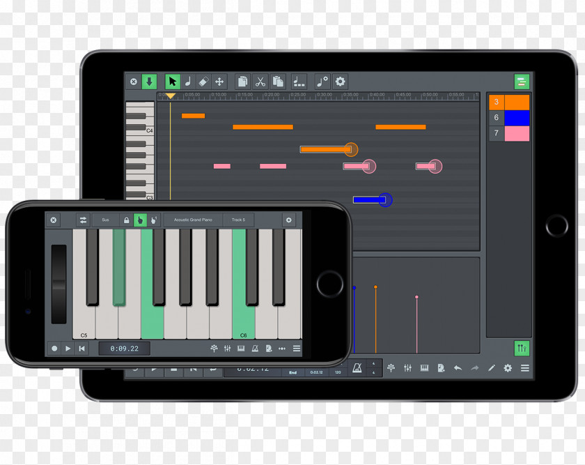 Android Electronic Keyboard Digital Audio N-Track Studio Recording Multitrack PNG