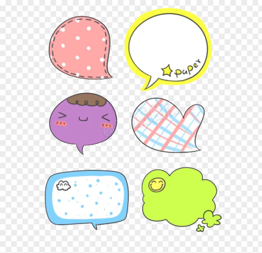 Cute Style Chat Box Online Clip Art PNG
