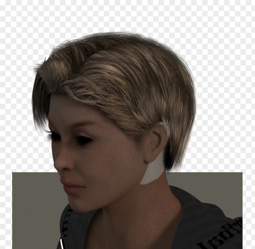Hair Problem Brown Layered Step Cutting Coloring Pixie Cut PNG