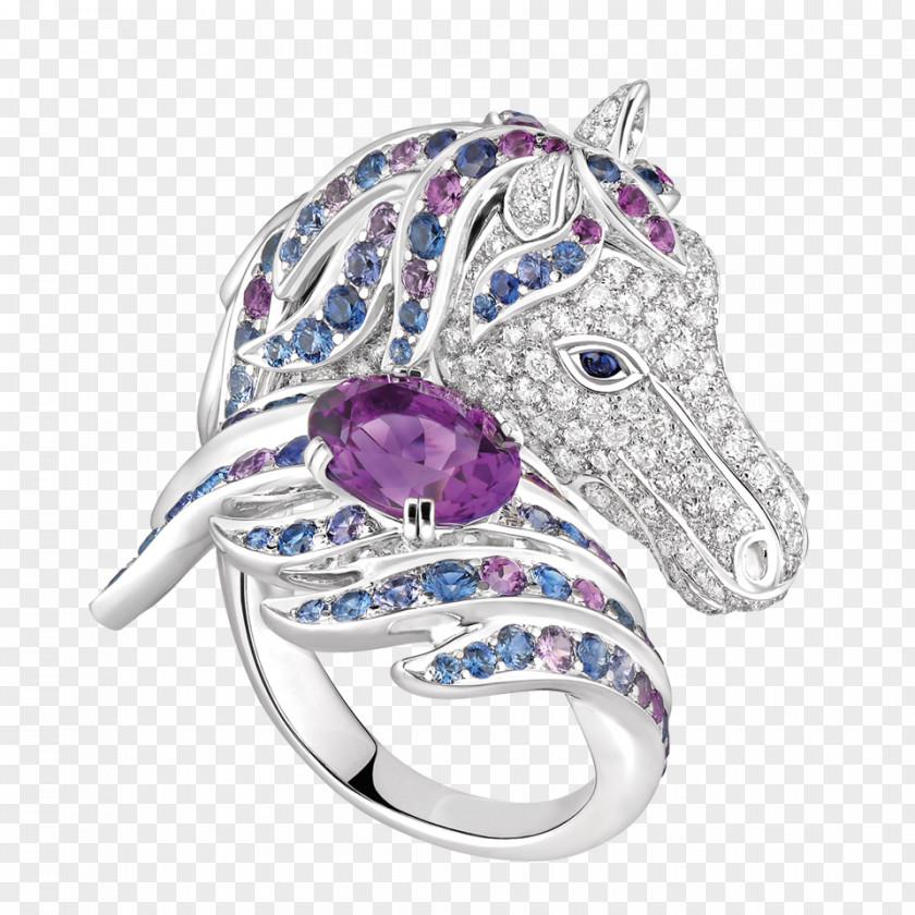 Jewellery Amethyst Ring Diamond Silver PNG