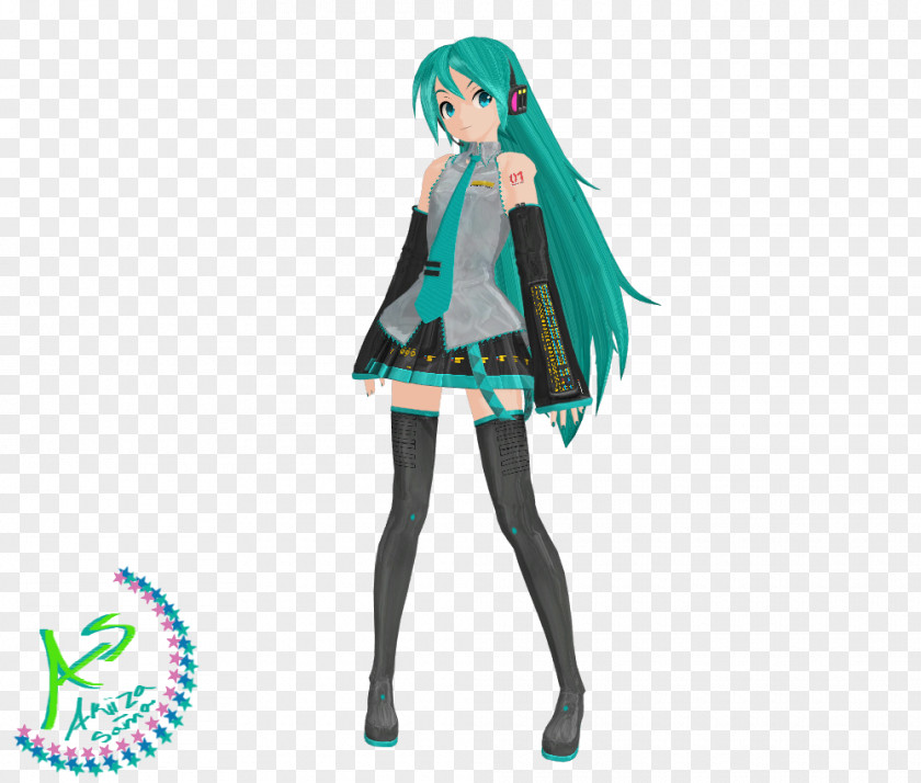 Long Hair Hatsune Miku: Project DIVA 2nd MikuMikuDance Vocaloid PNG