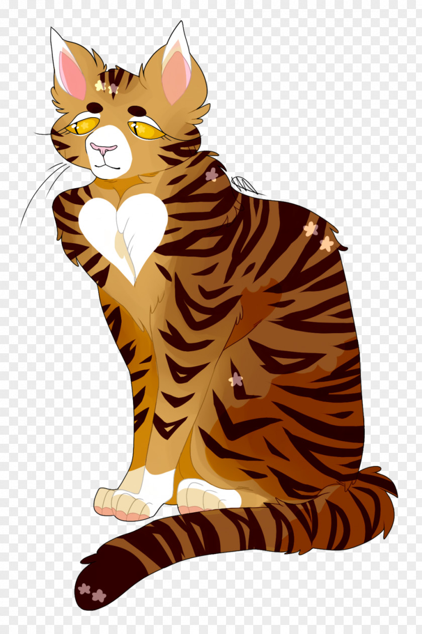 Tiger Whiskers Cat Cartoon PNG