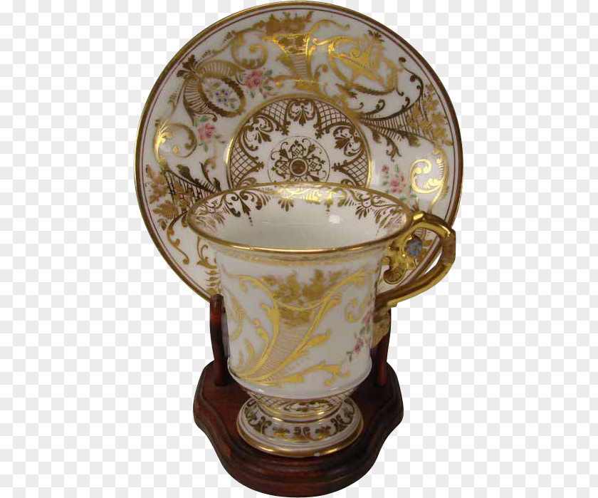 Vase Saucer Porcelain Cup Tableware PNG
