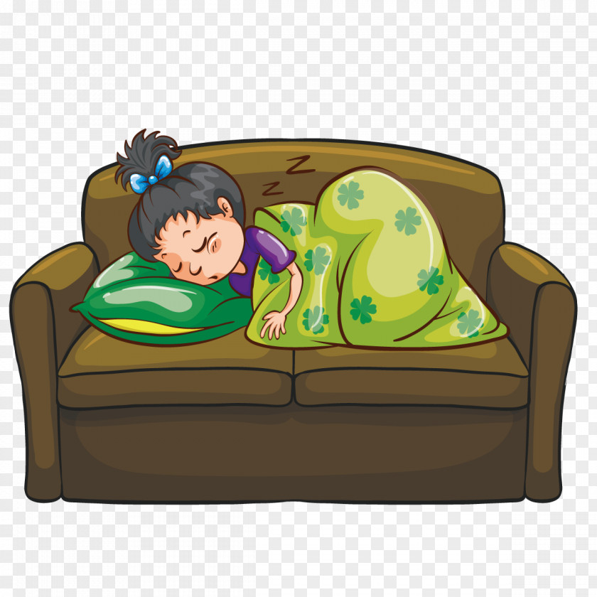 Vector Graphics Couch Blanket Design PNG