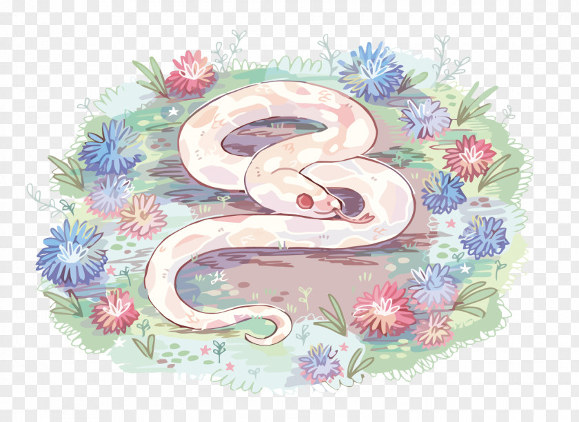 Vector White Snake Legend Of The Lizard Illustration PNG