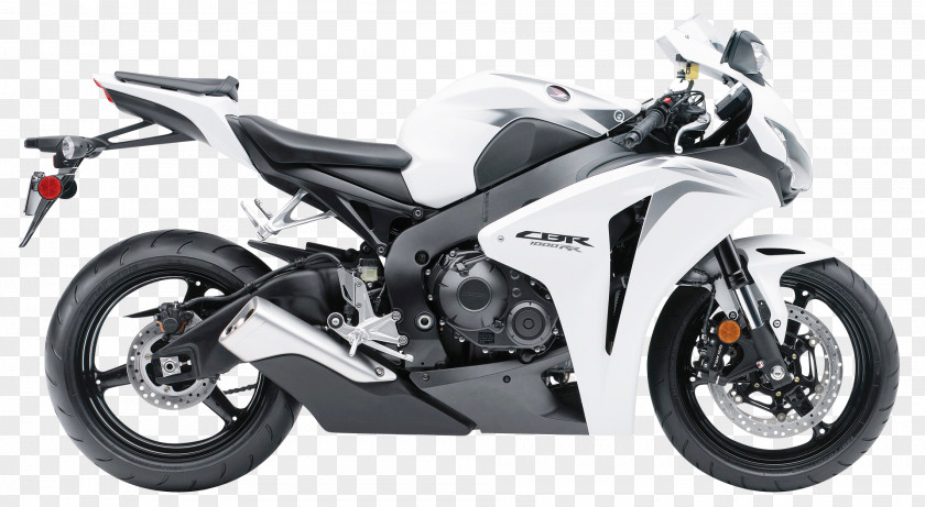 White Honda CBR1000RR Motorcycle Bike CBR Series Combined Braking System PNG