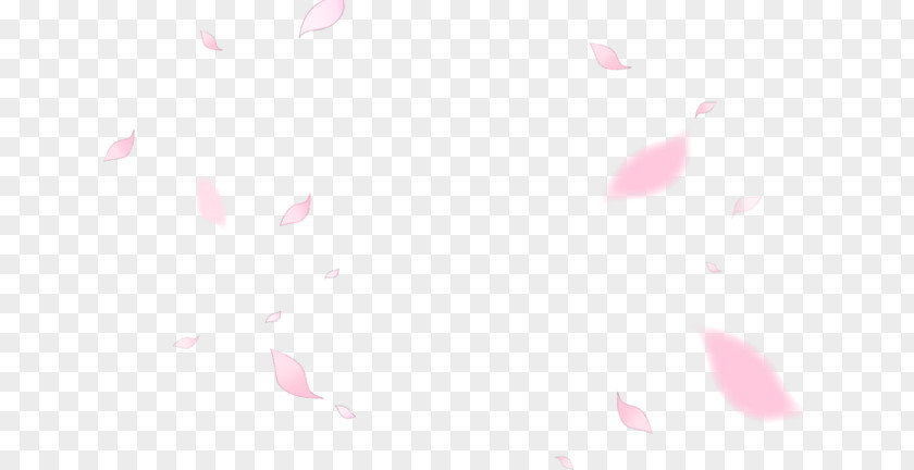 Flying Cherry Petals Triangle Petal Pattern PNG