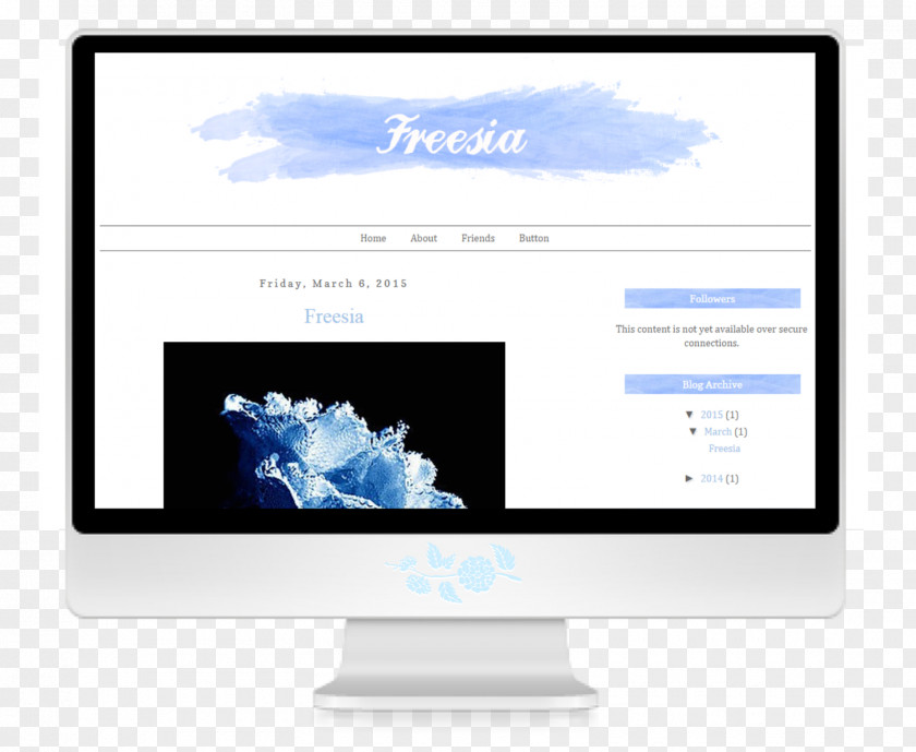 Freesia Computer Monitors Multimedia Brand PNG