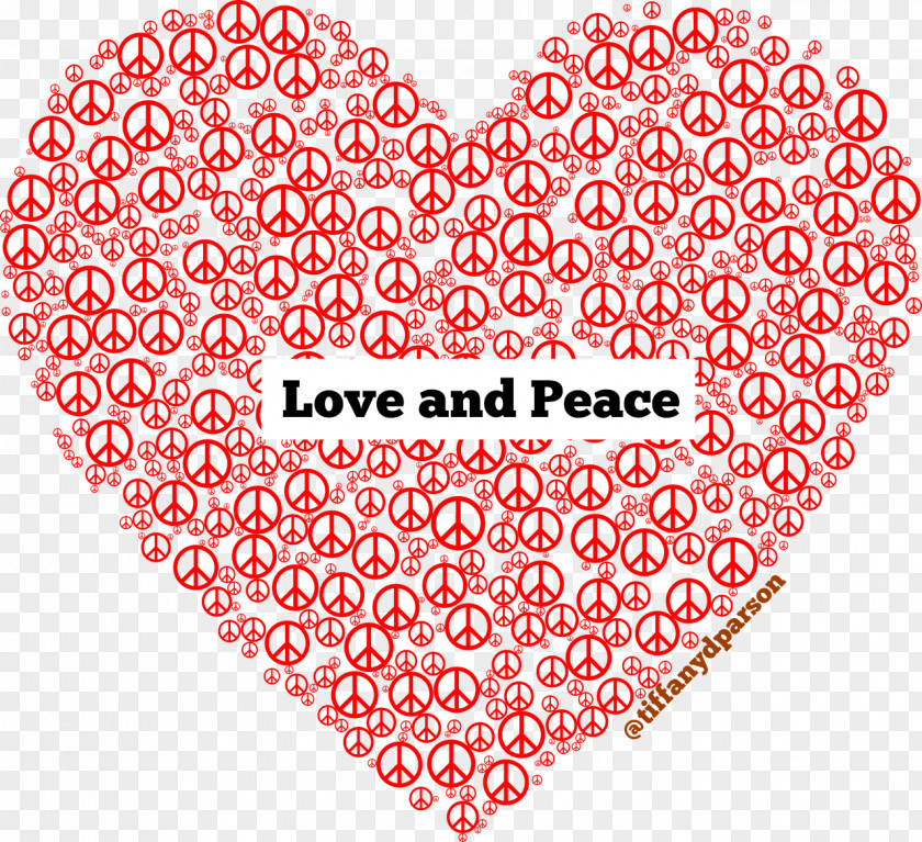 Heart Peace Symbols Sign PNG
