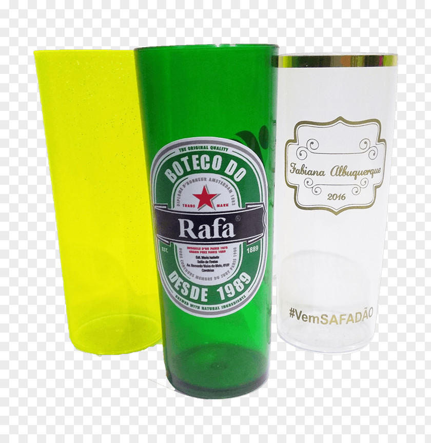 Long Drink Pint Glass Heineken Bottle PNG