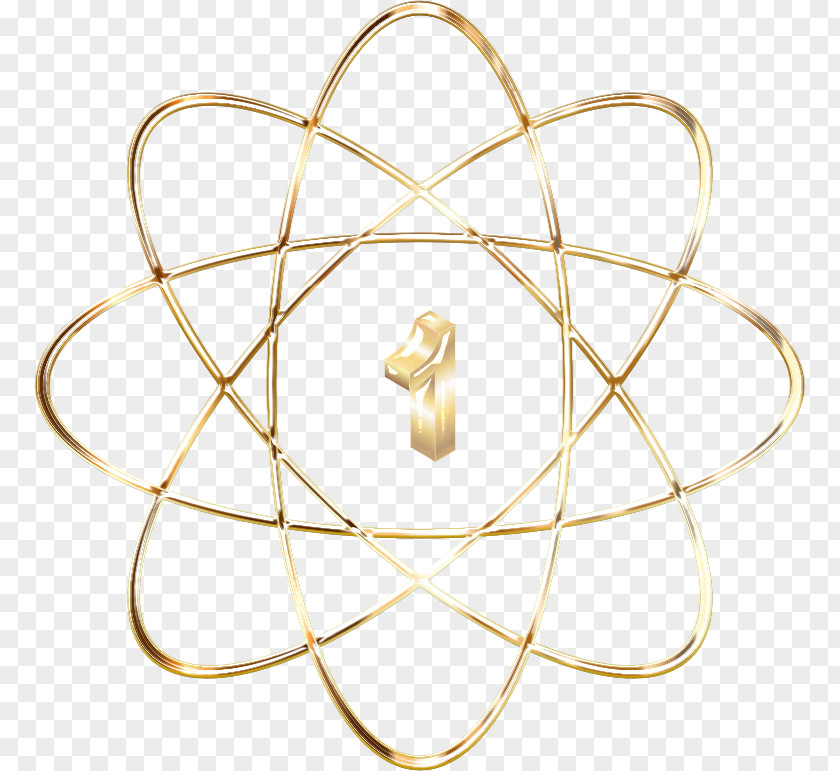 Gold Atomic Number Bohr Model Nucleus PNG