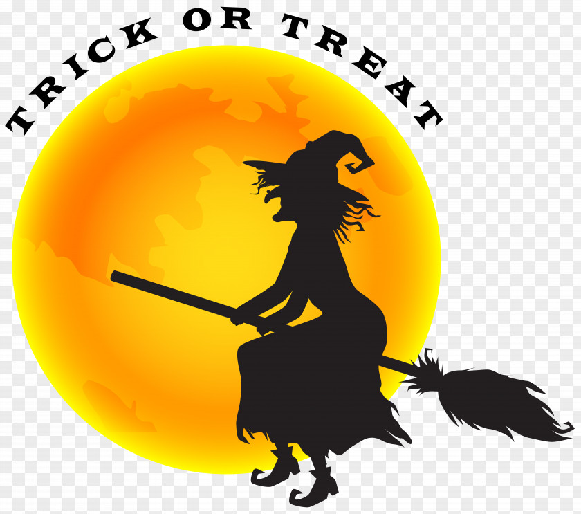 Halloween Witch And Moon Clip Art Image Witchcraft Witch-hunt PNG