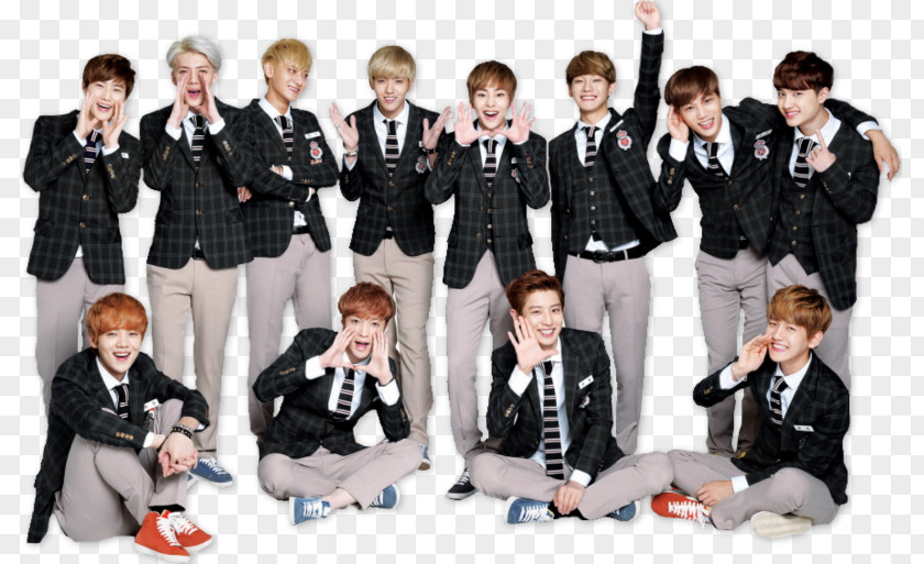 Member's Exo's Showtime Reality Television Show PNG