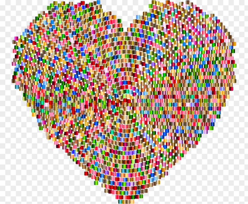 Mosaics Heart Drawing Clip Art PNG