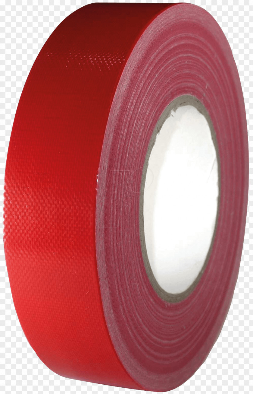 Red Fabric Adhesive Tape Gaffer Industry Craft PNG