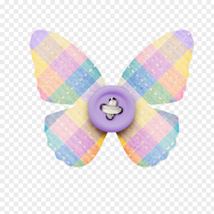 Cloth Button Butterfly Material Clip Art PNG