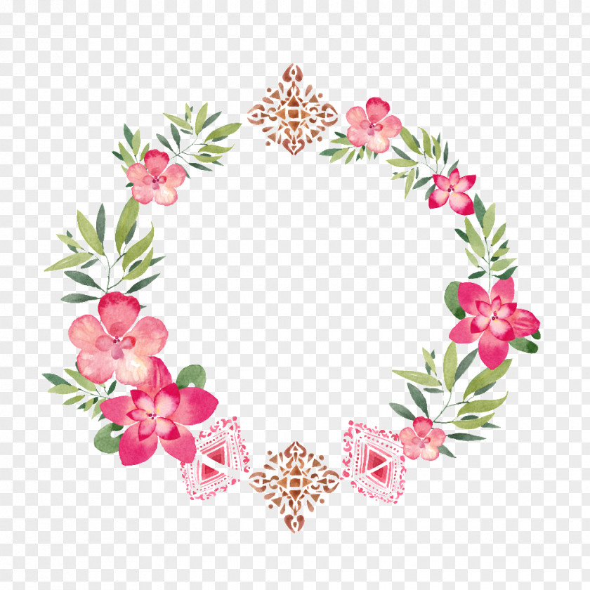 Floral Decoration Design Sticker Wreath Image Flower PNG