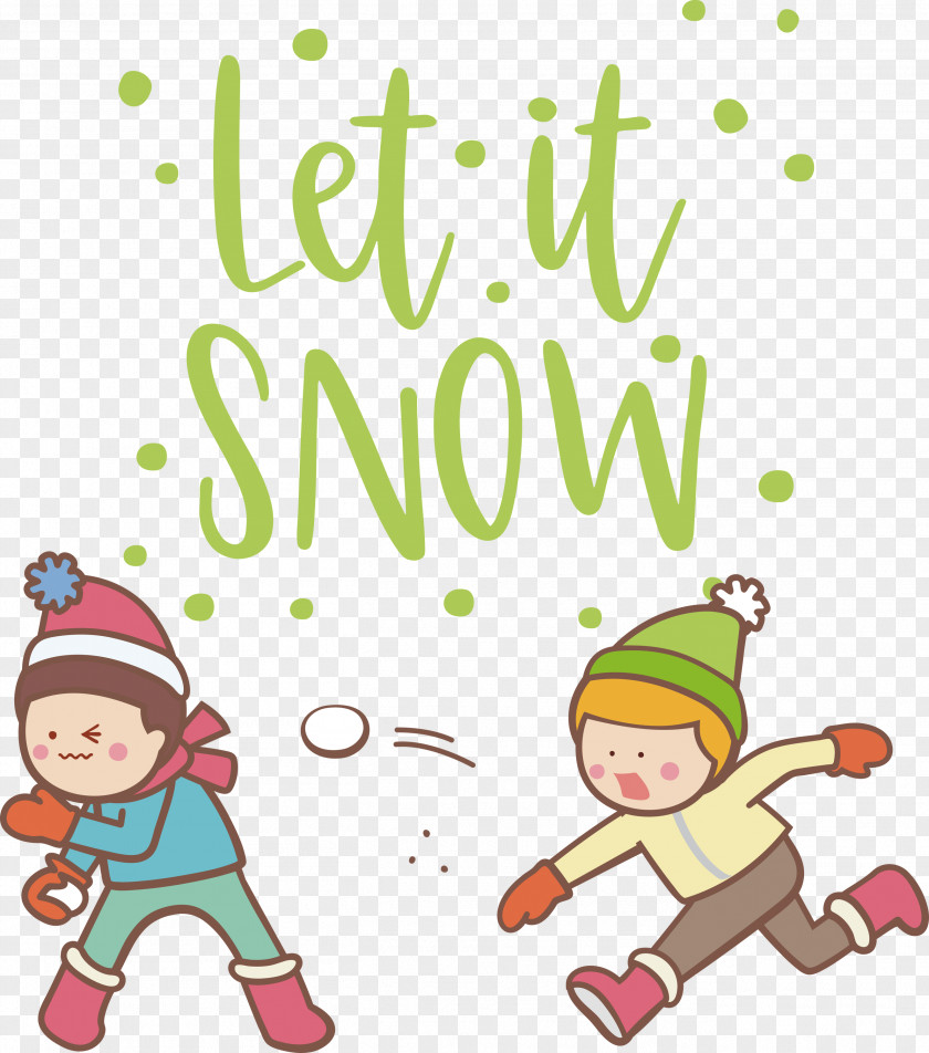 Let It Snow Snowflake PNG