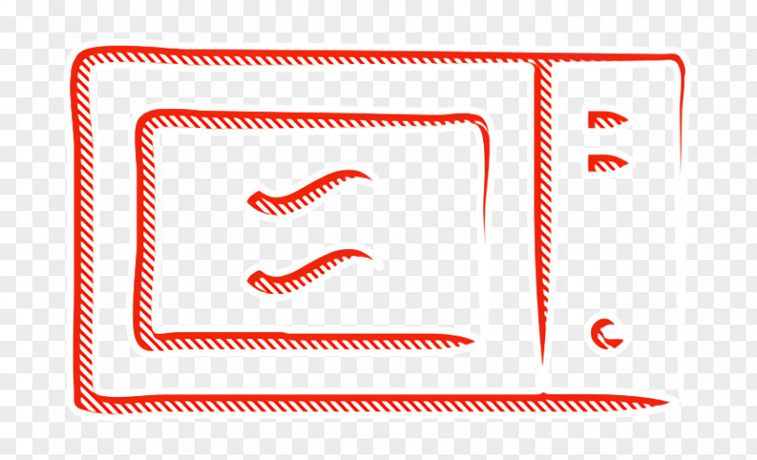 Rectangle Red Hand Drawn Icon Heat Heating PNG