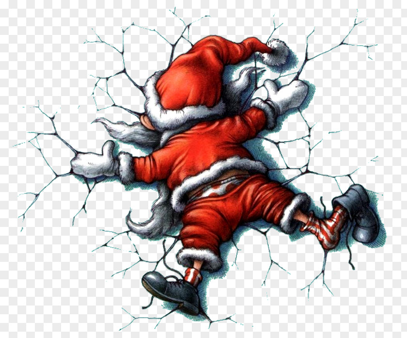 Santa Claus Christmas Card And Holiday Season PNG