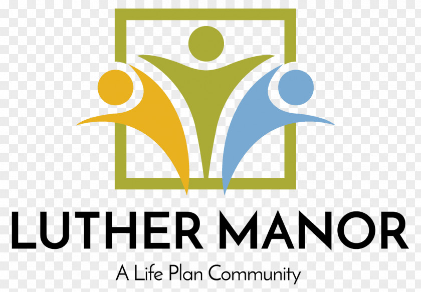 Nurse Assisting Elderly Luther Manor Logo Brand Font Product PNG