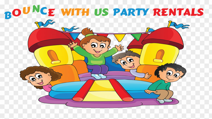 Cobble Border House Apartment Renting Party Inflatable Bouncers PNG
