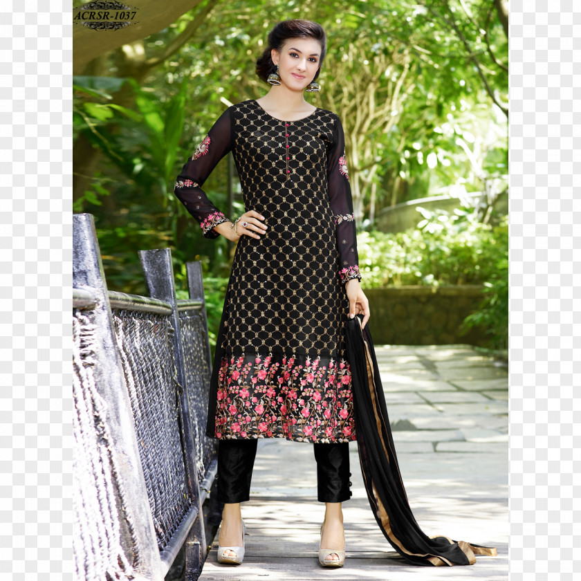 Dress Shalwar Kameez Georgette Suit Dupatta PNG
