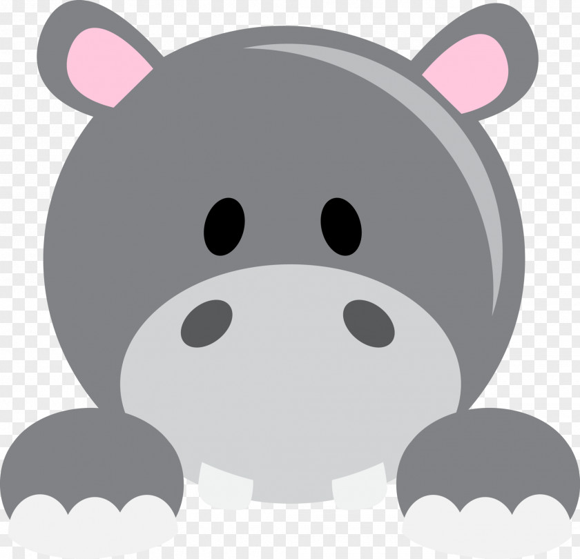 Pig Hippopotamus Drawing Clip Art PNG